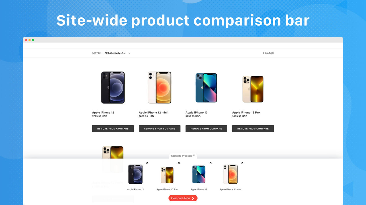 Compare Me ‑ Product Compare Screenshot