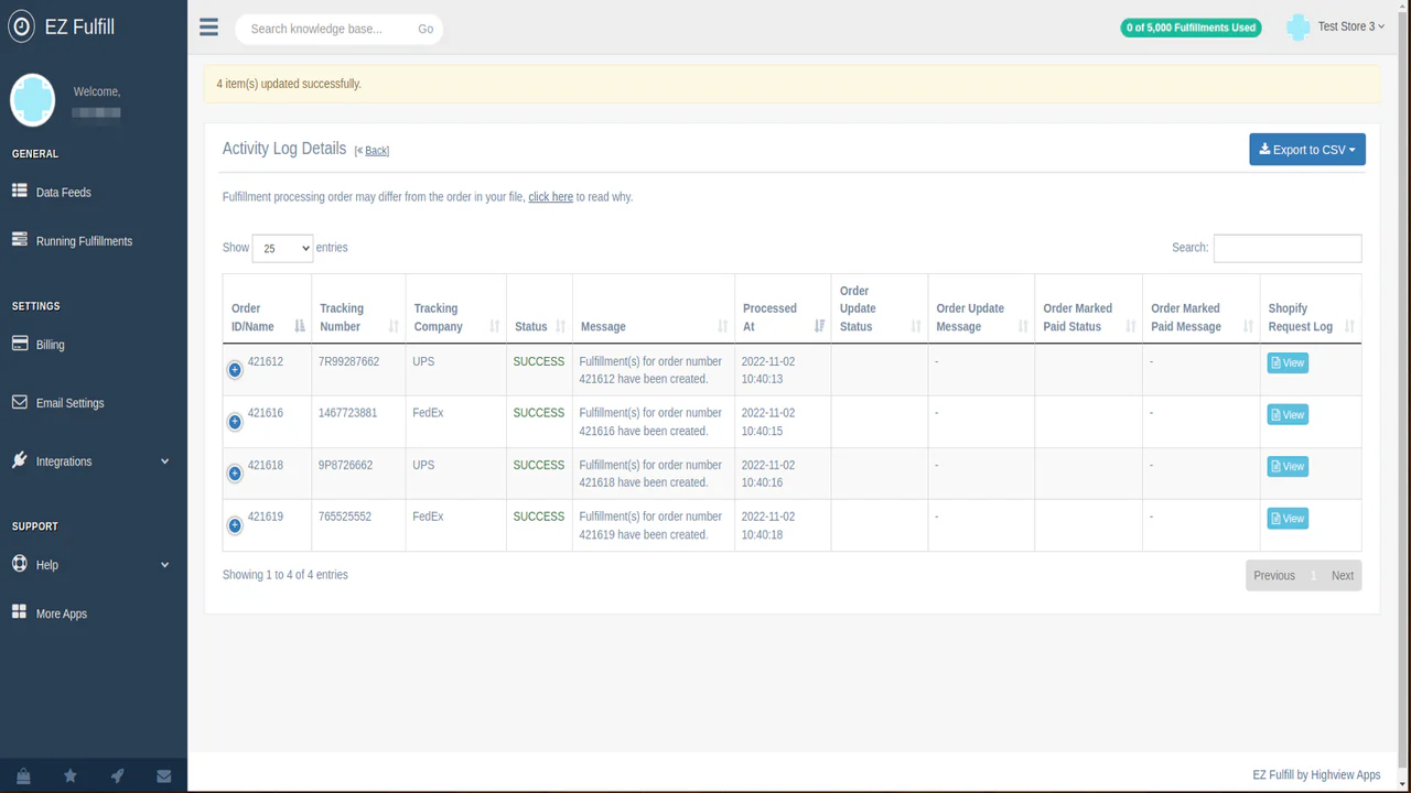 Easy Fulfillment: Bulk Fulfill - Bulk order fulfillment & tracking