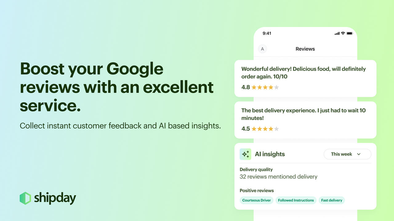 Boost your Google reviews with an excellent service.