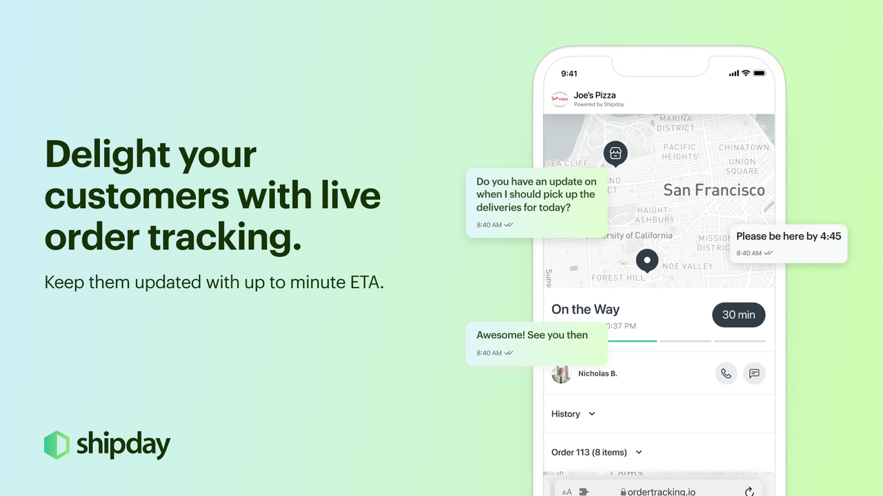 Live order tracking makes everything easier.