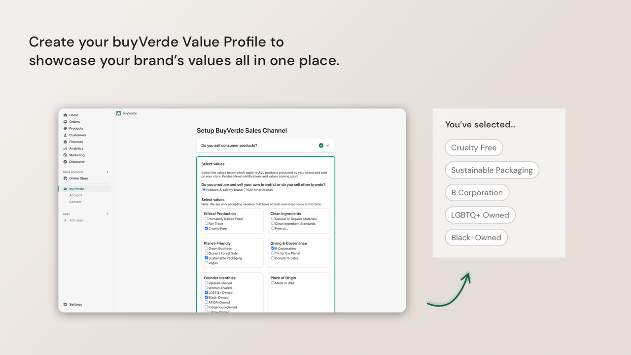 Perfil de Valor con 6 categorías y espacio para información adicional