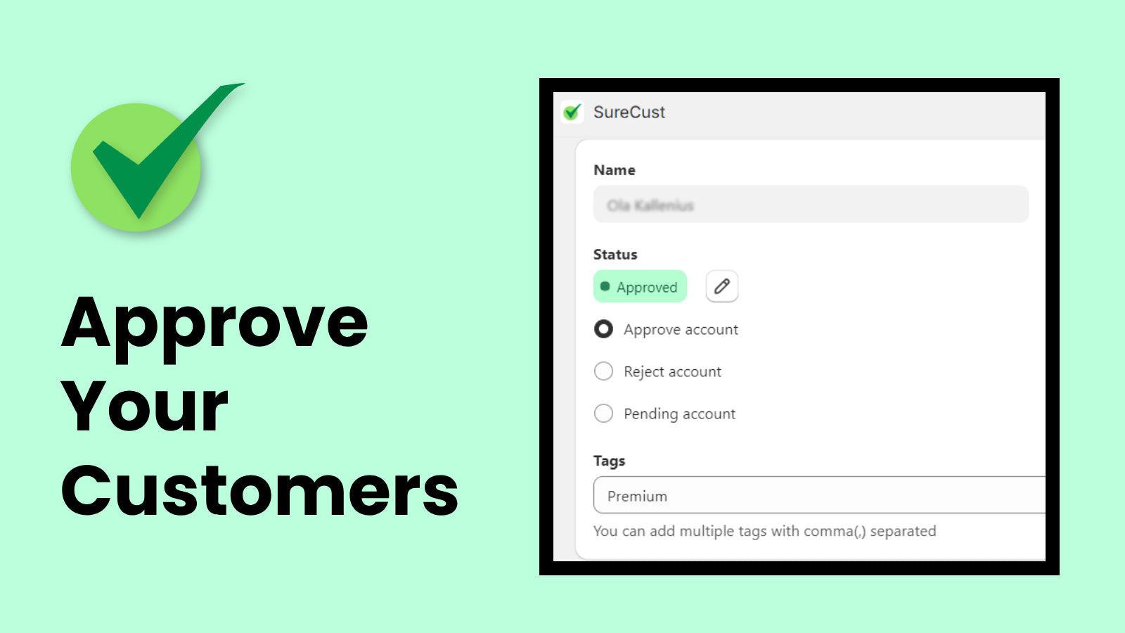 SureCust ‑ Customer Forms Screenshot