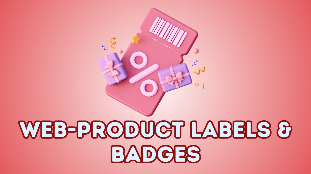 Webiators Produktetiket og Badges