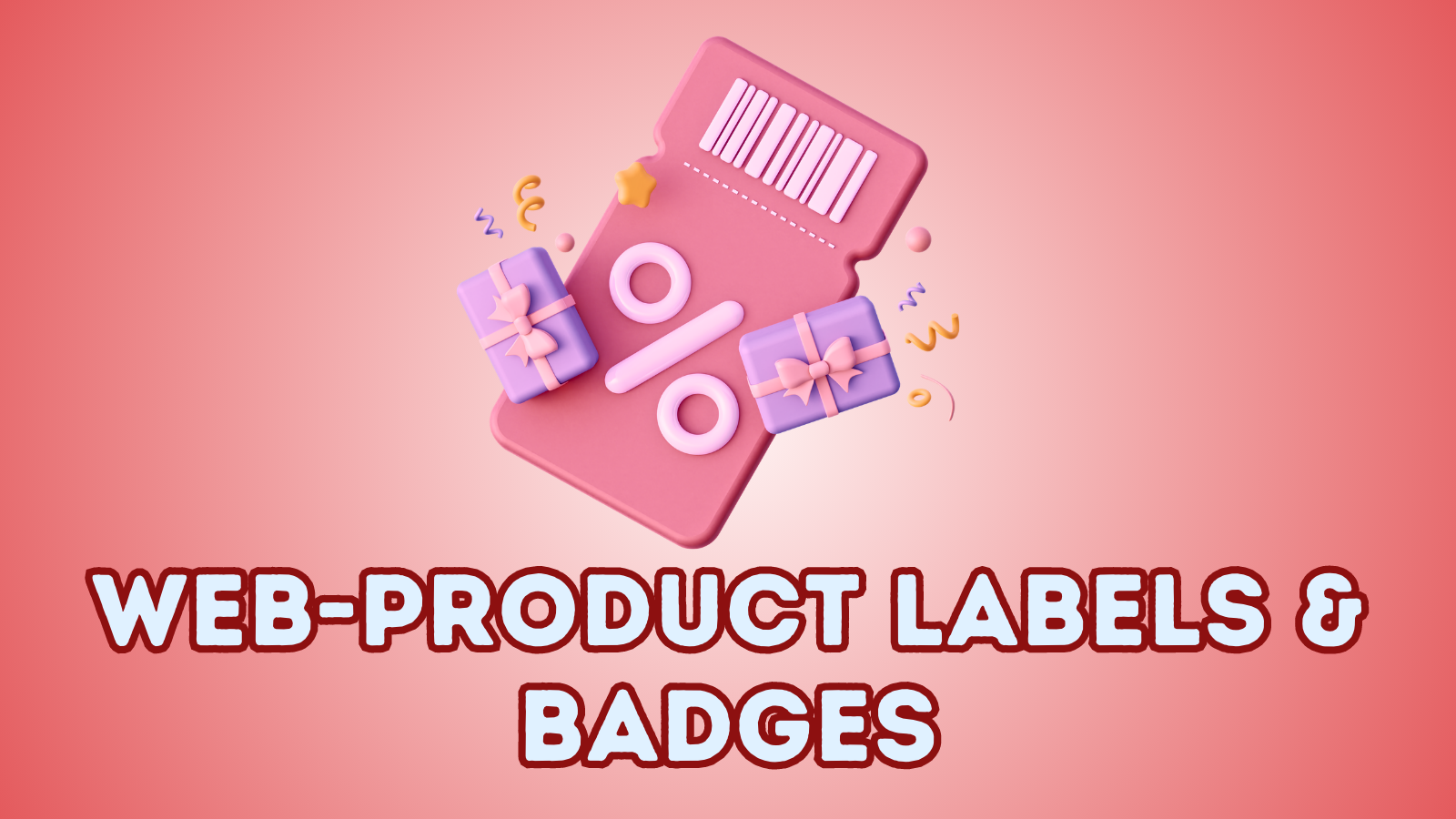 Étiquette de produit et badges Webiators