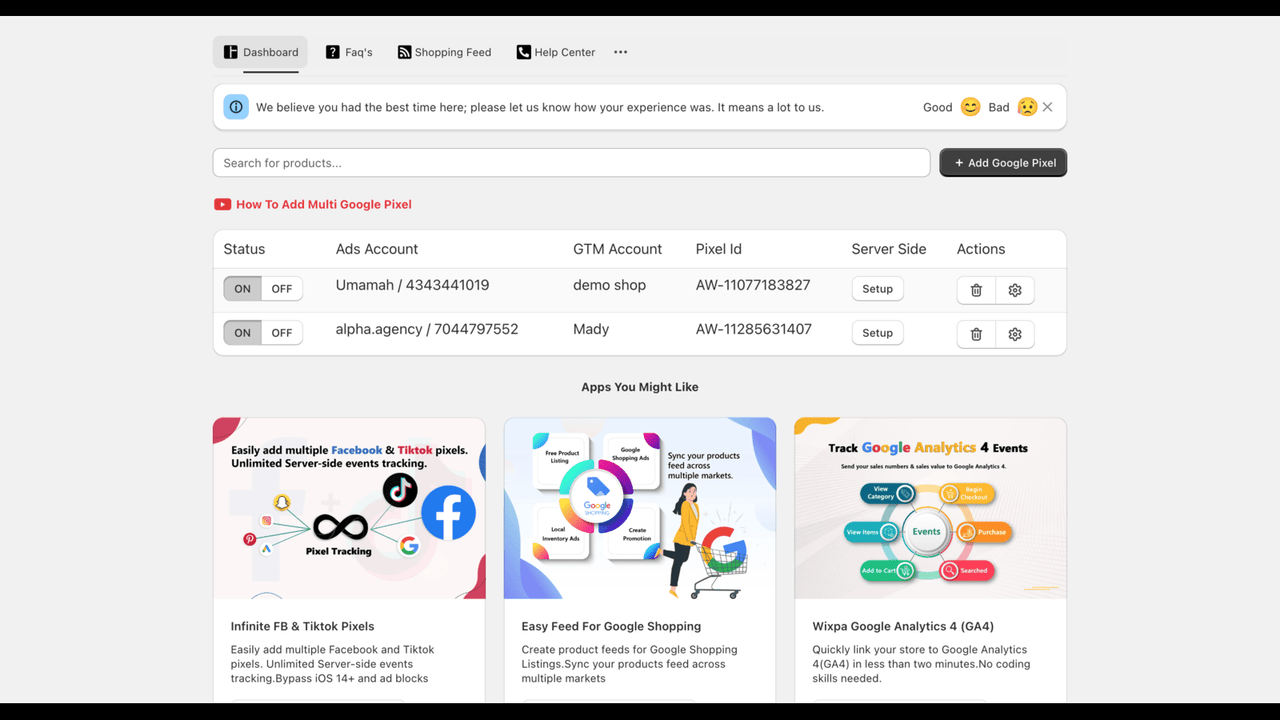 suivi de la conversion google pour shopify en utilisant google tag manager