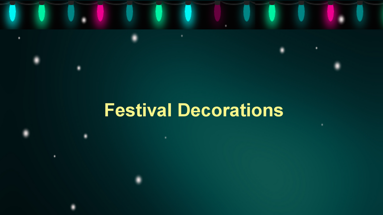 Decoraciones de Festival para Sitios Web