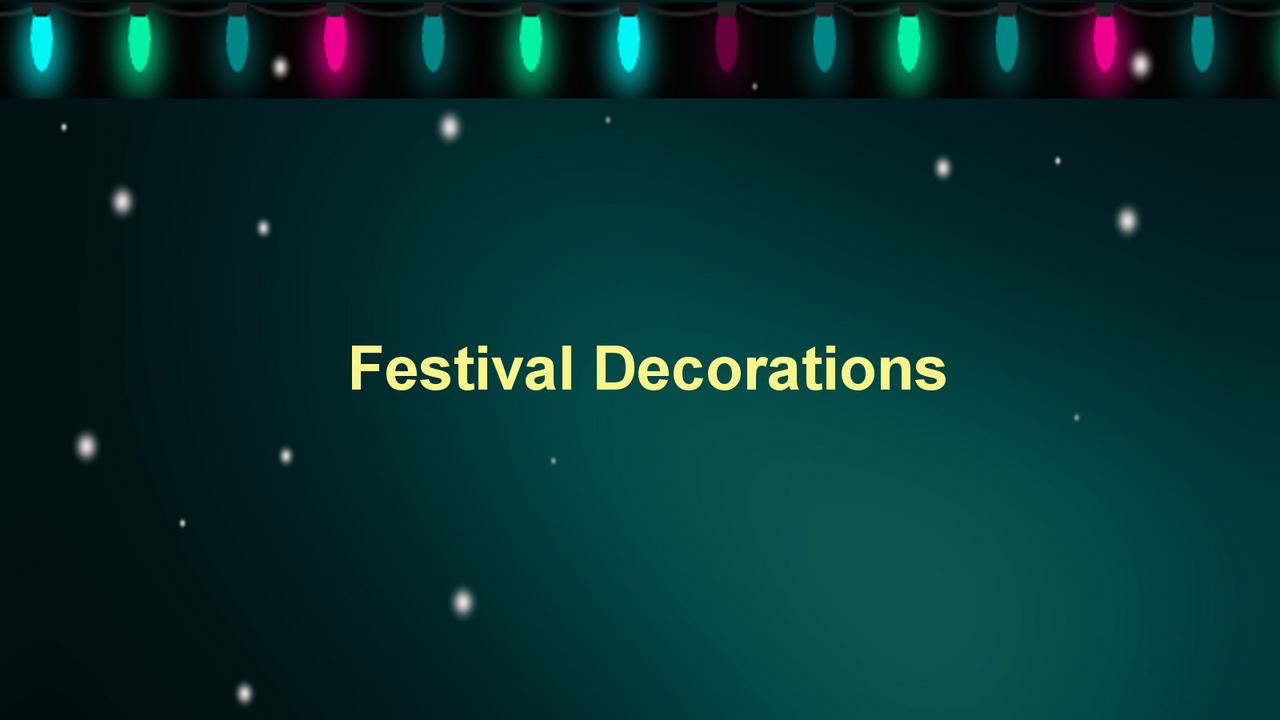 Festival Decorations Screenshot