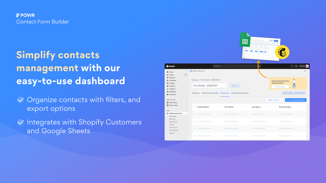 Simplify contact management with our easy-to-use dashboard