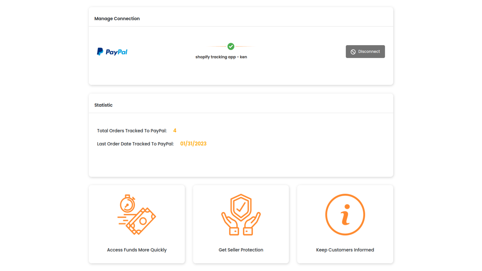 PayTrackster ‑ Paypal Tracking Screenshot