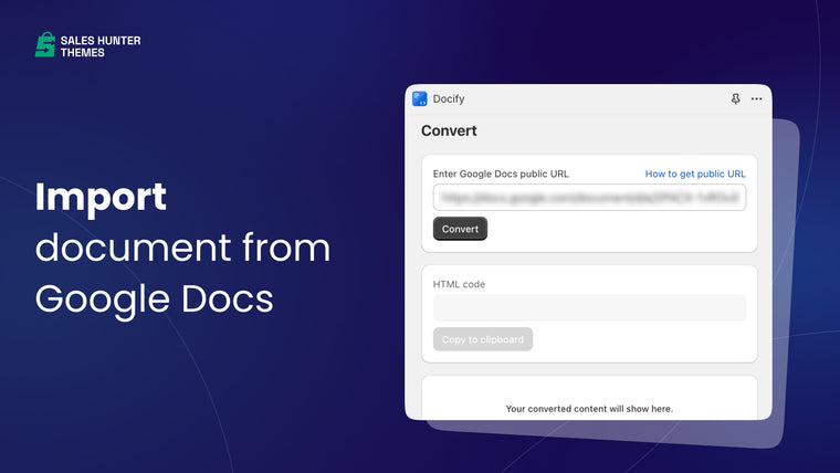 Docify ‑ Docs to Blog Screenshot