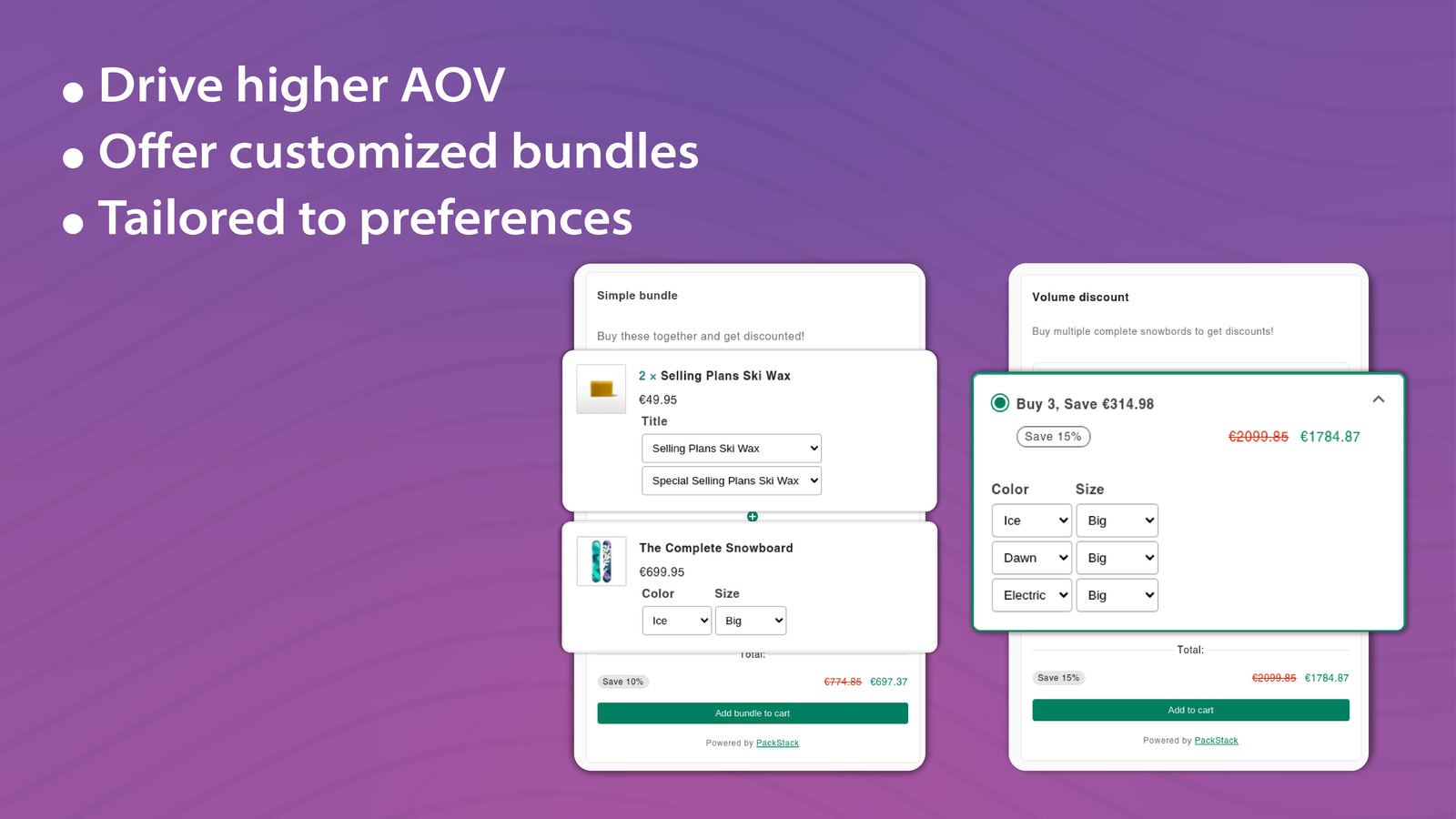 PackStack: Dynamic Bundle & Volume Discount