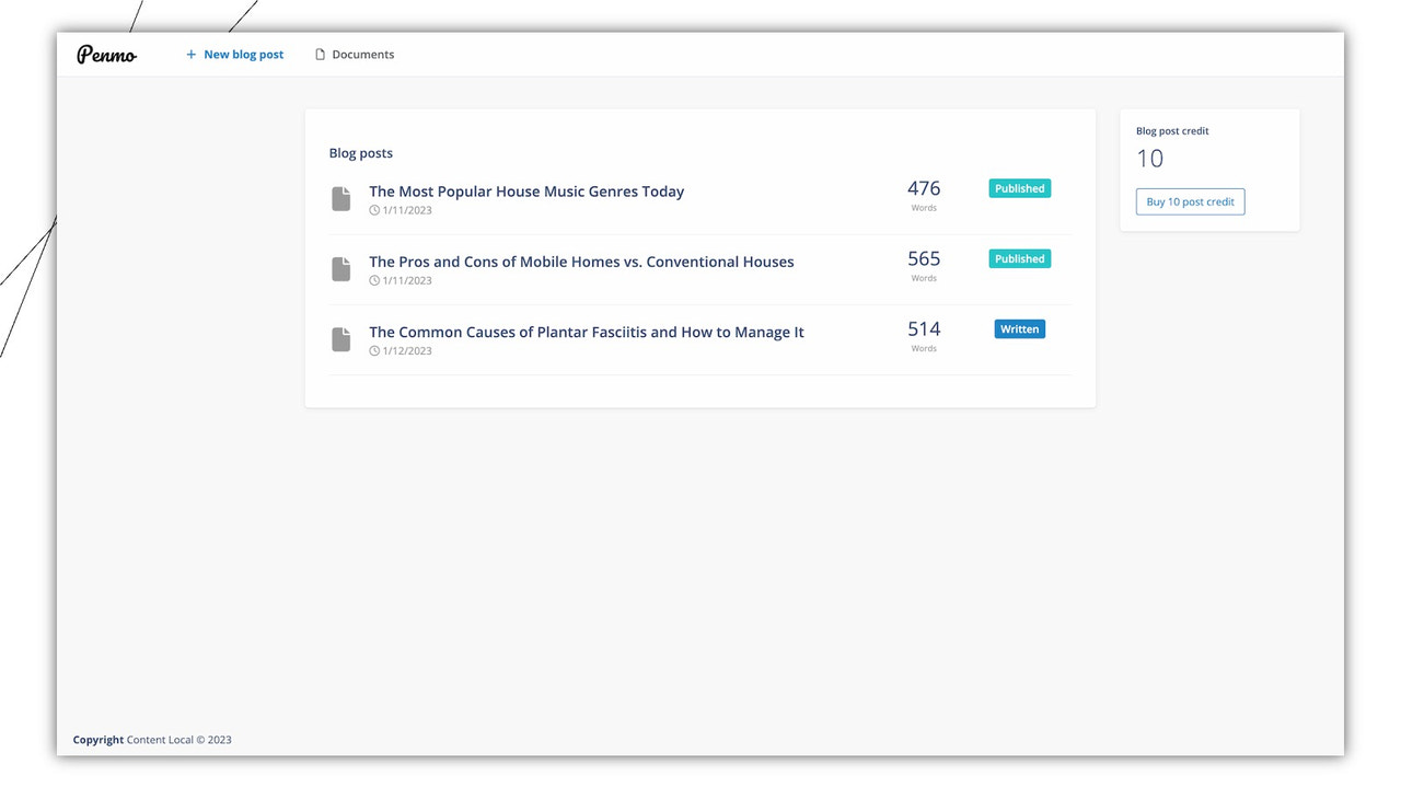 AI dashboard