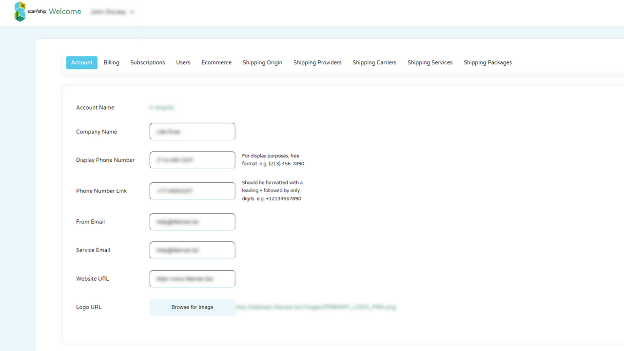 Panel de Configuración fácil de usar