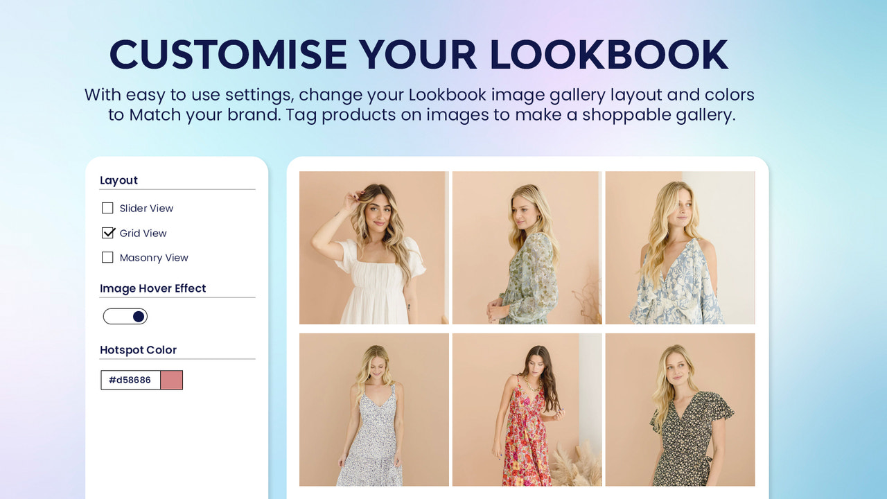 Personalize o visual do lookbook
