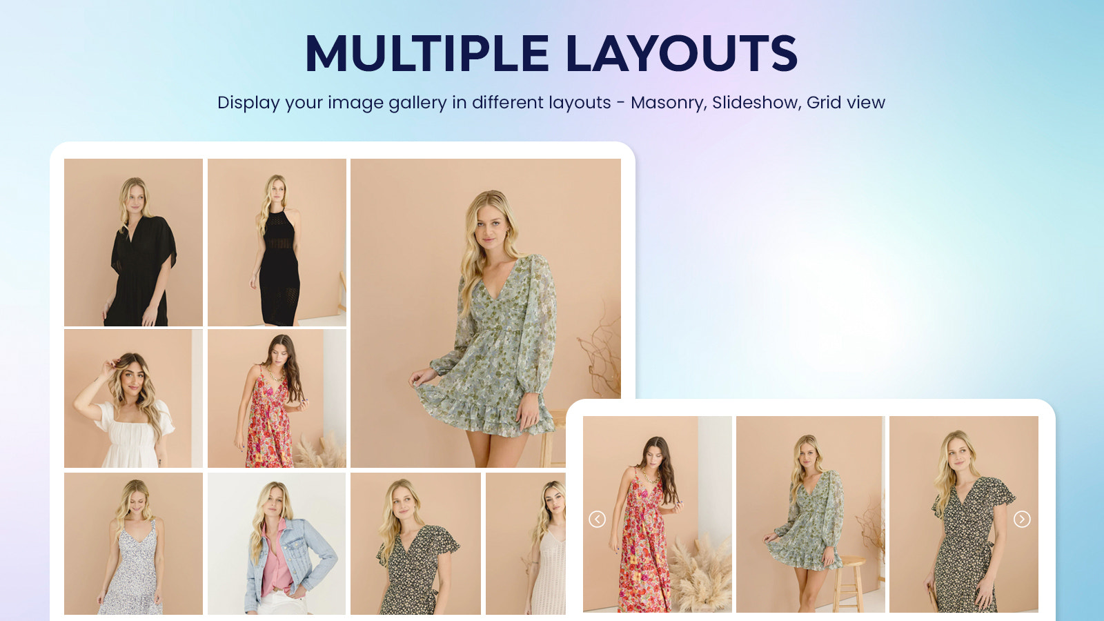 lookbook meerdere lay-outs