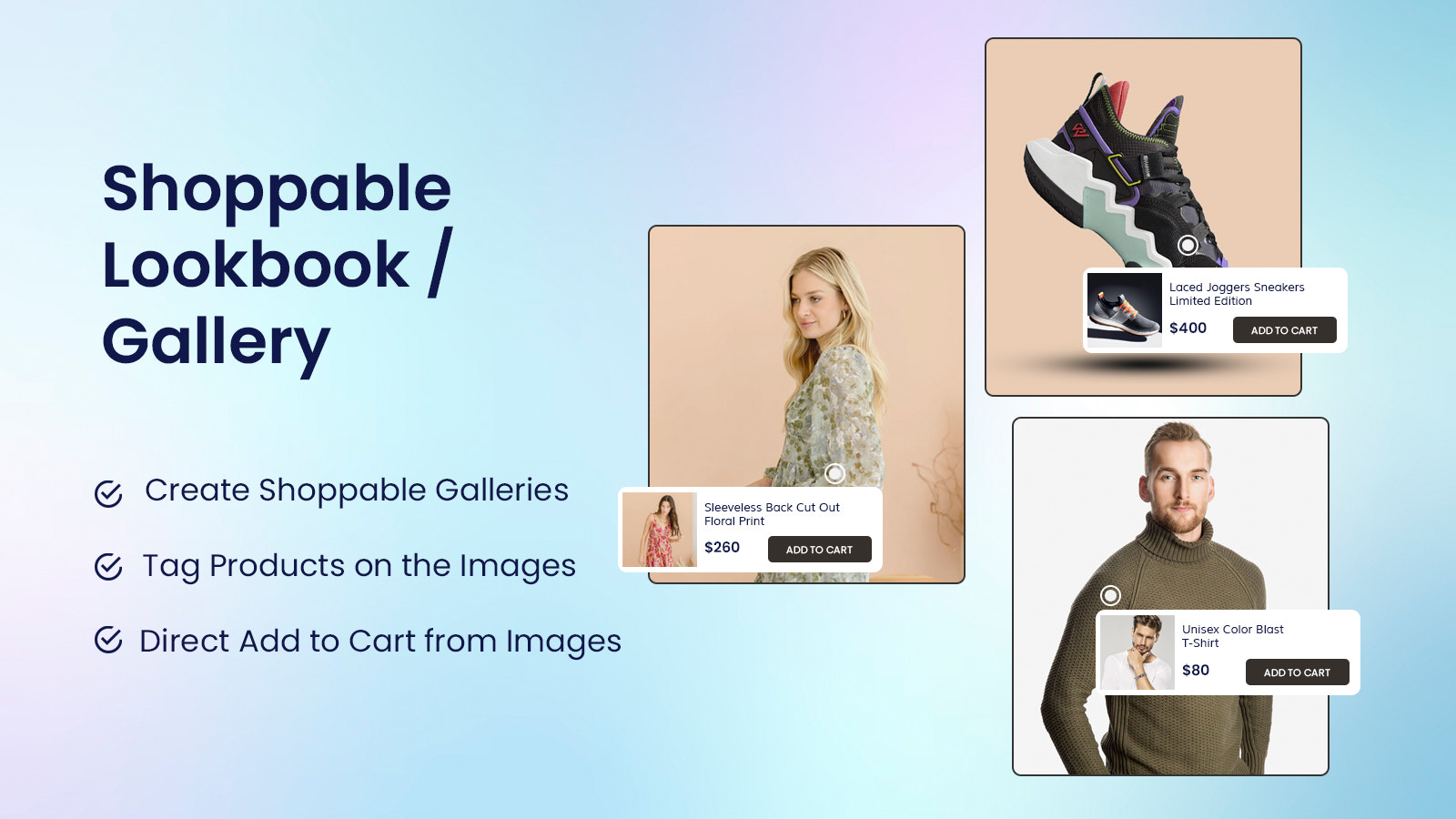 Lookbook shoppable Galerie