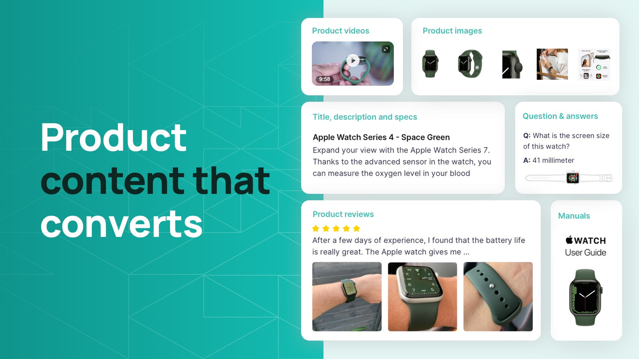 YOUR product content Screenshot
