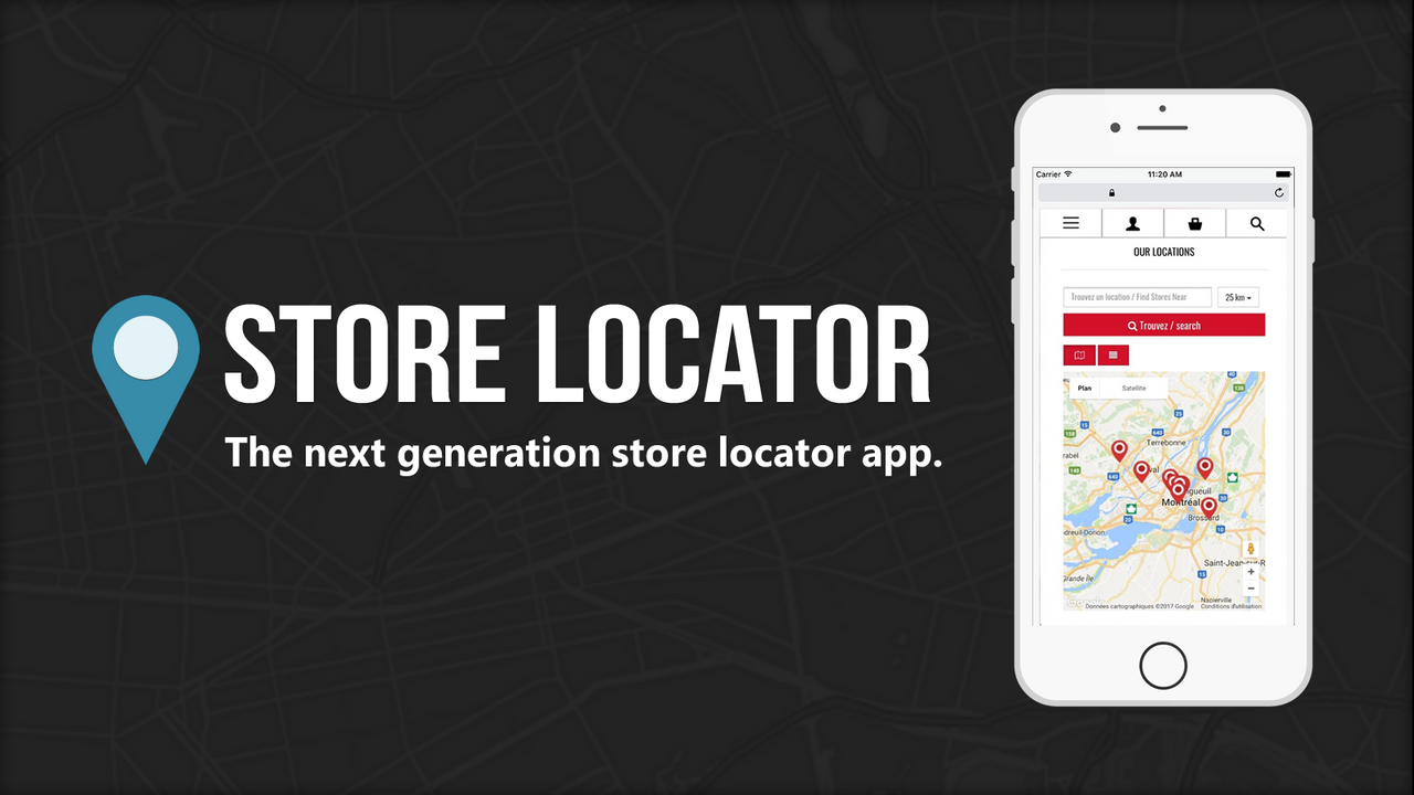 Lifter Store Locator Screenshot
