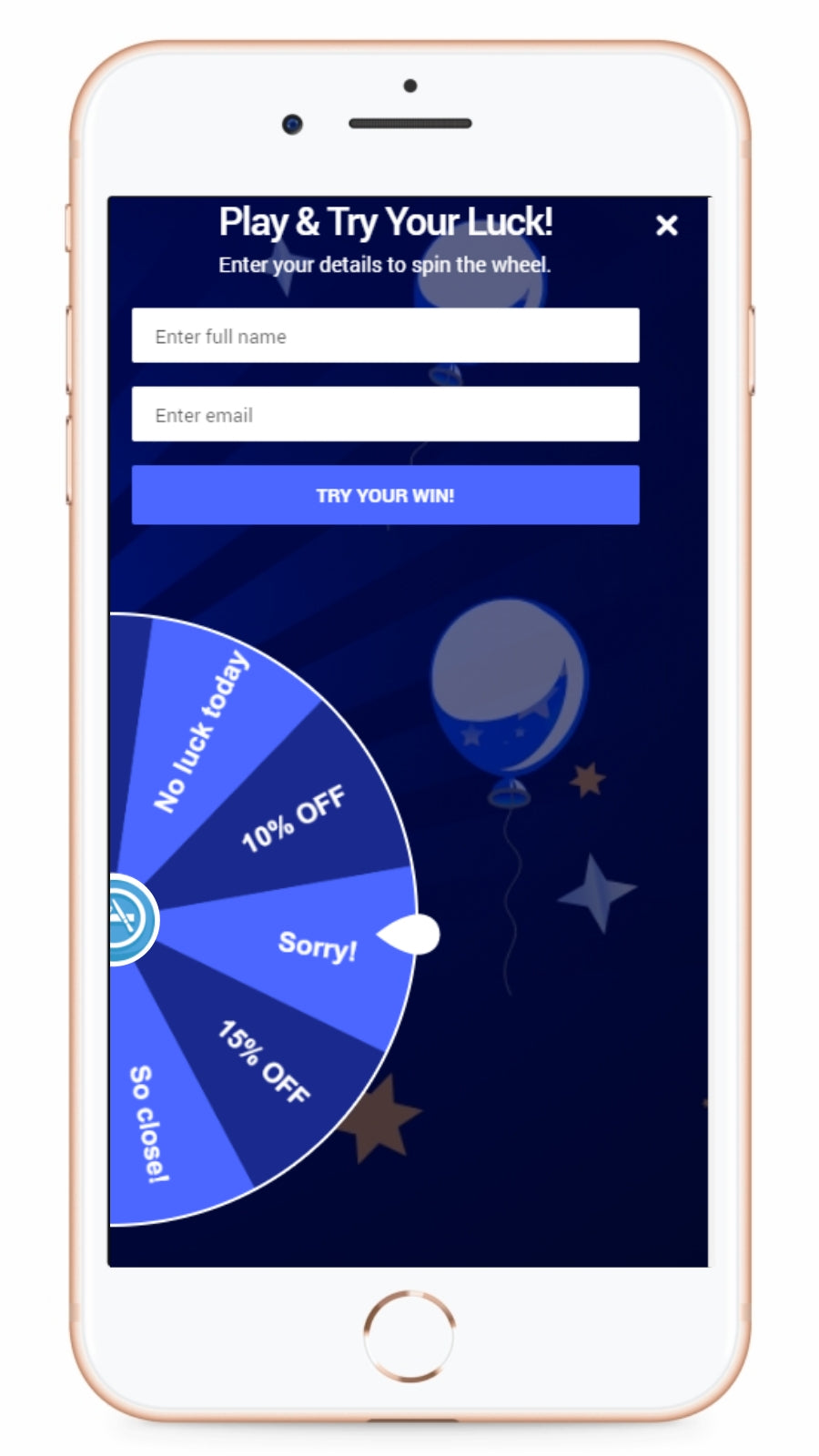 EVM Spin Wheel ‑Discount Wheel Screenshot