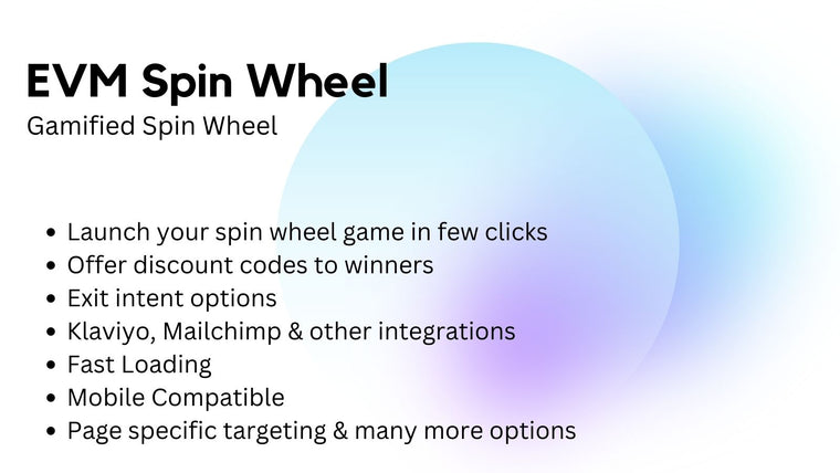 EVM Spin Wheel ‑Discount Wheel Screenshot