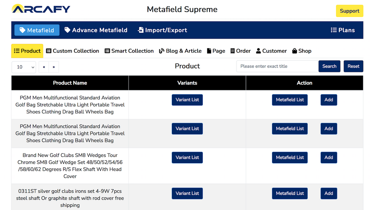 Metafeld