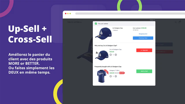  D'optimisation des conversions et des ventes incitatives.