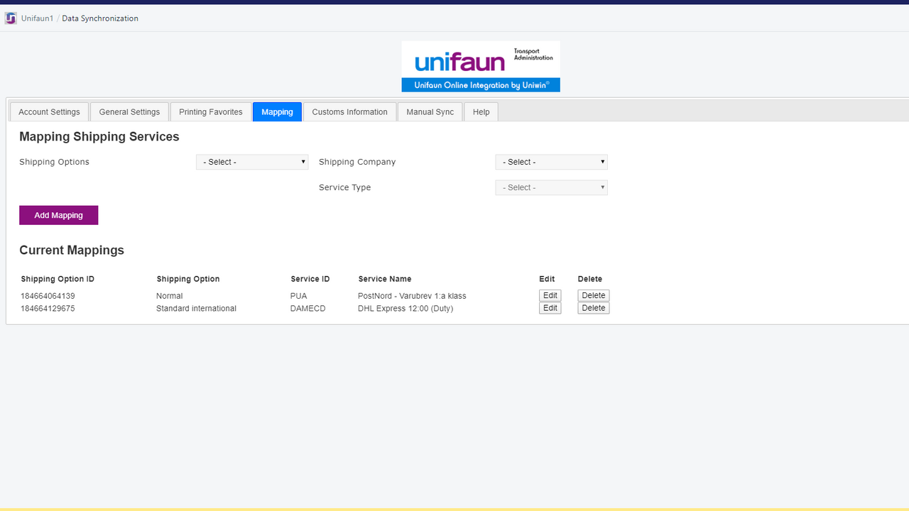 Unifaun1 Automate label creation, customs documents, and tracking links | Shopify App Store