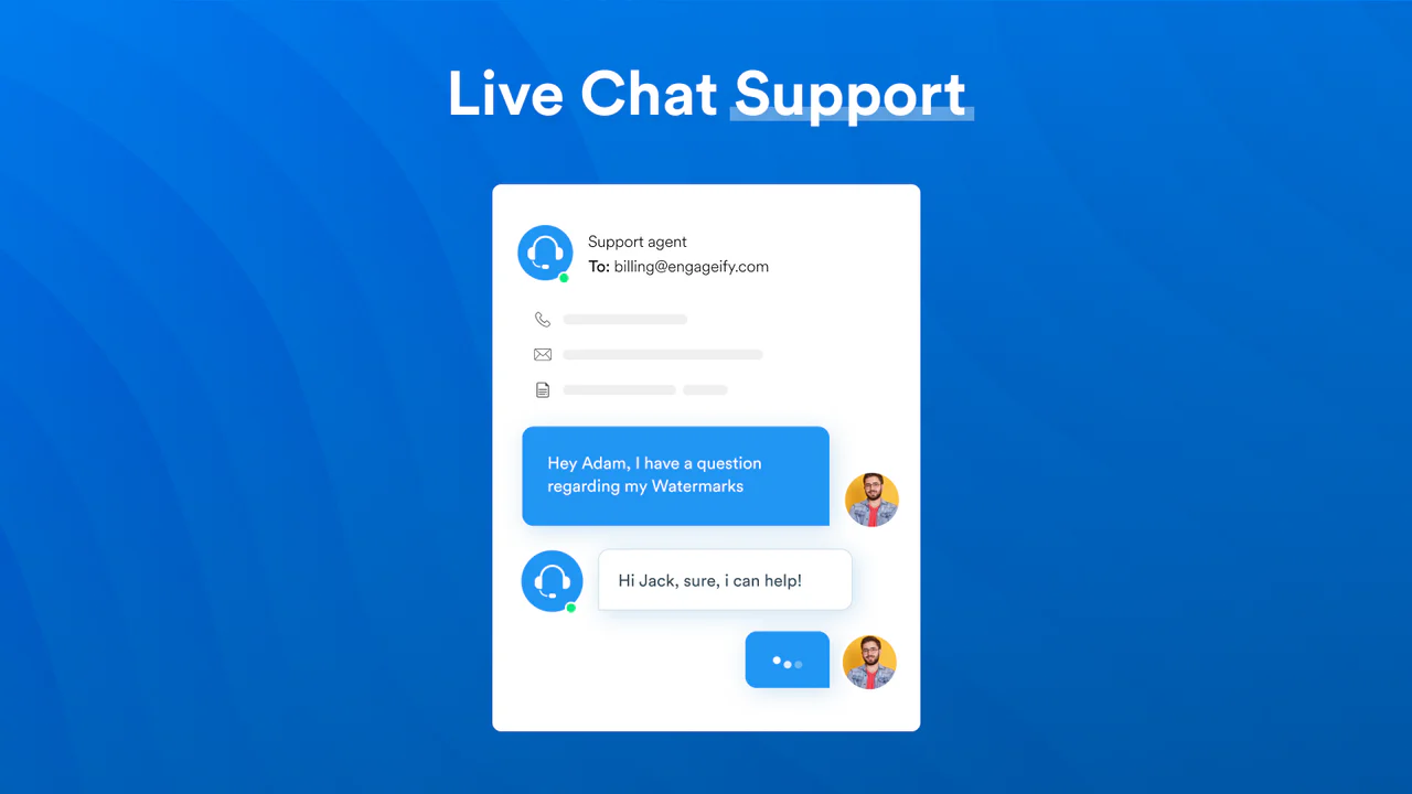 Live chat support