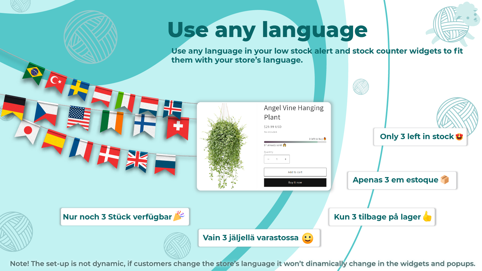 Escribe el contenido de tu widget en cualquier idioma