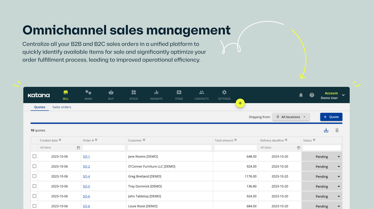 Gerenciamento de vendas omnichannel para otimizar a sua realização de pedidos