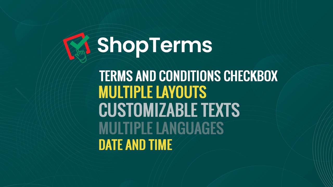 Terms and conditions checkbox 