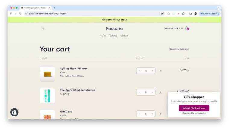 OrderFlow Screenshot