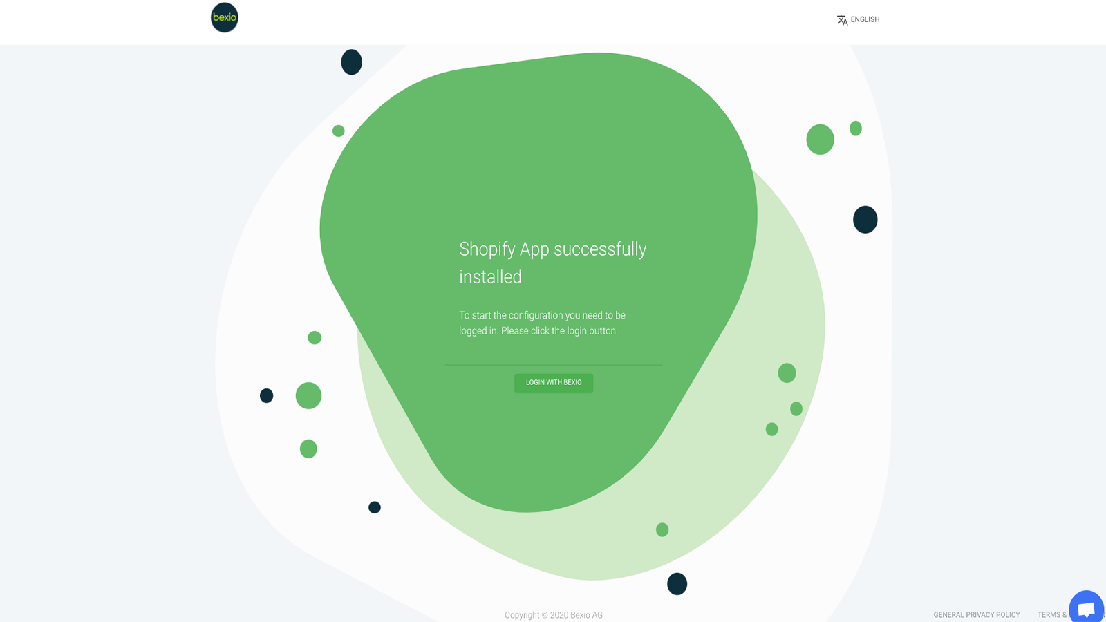 Inicio de sesión de bexioSync