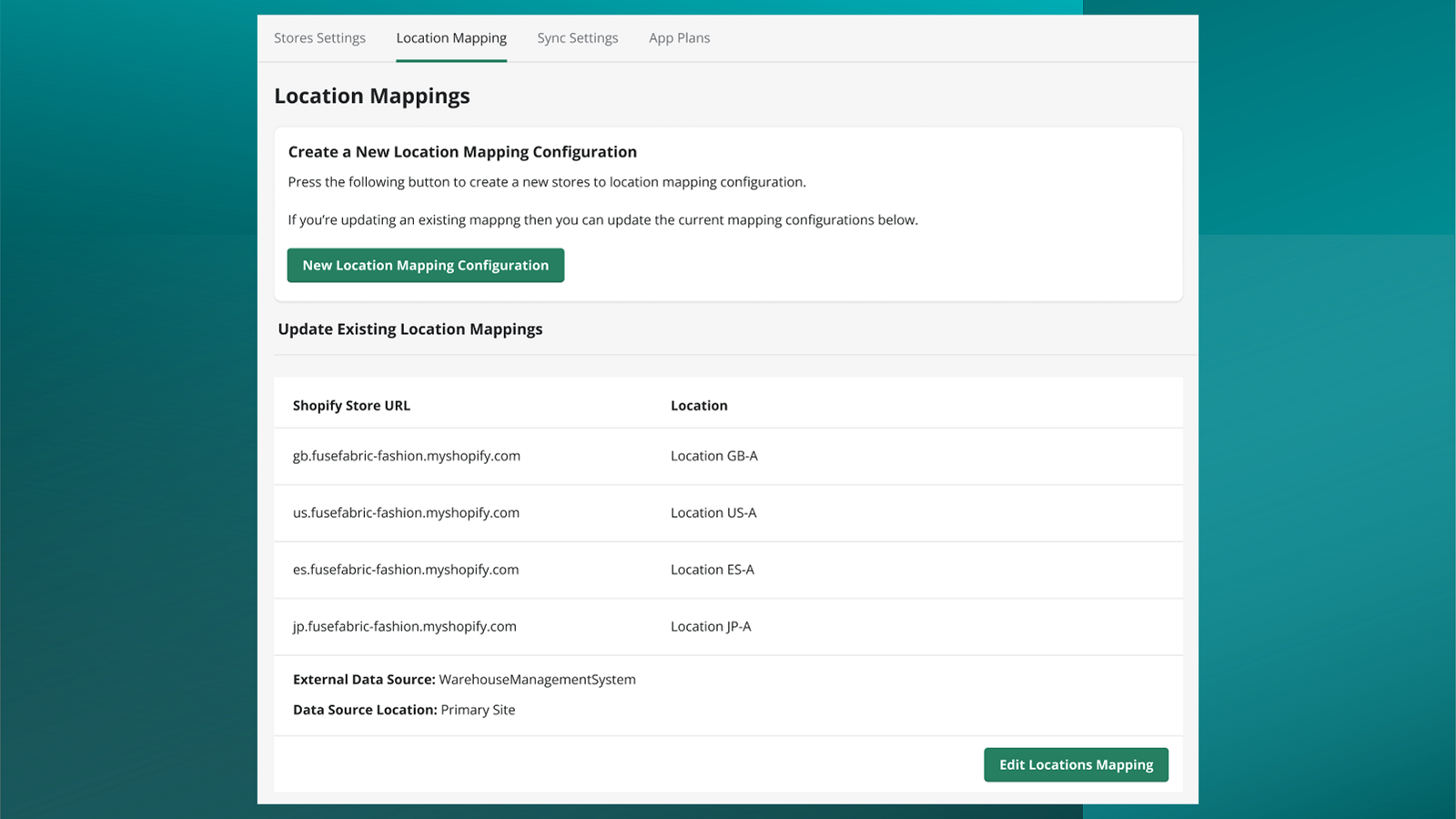 Synchronise stock across multiple stores and locations