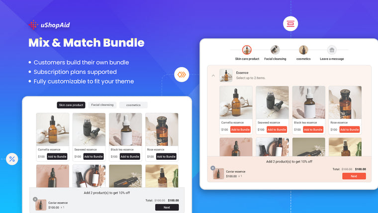 uShopAid ‑ Easy Bundle Builder Screenshot