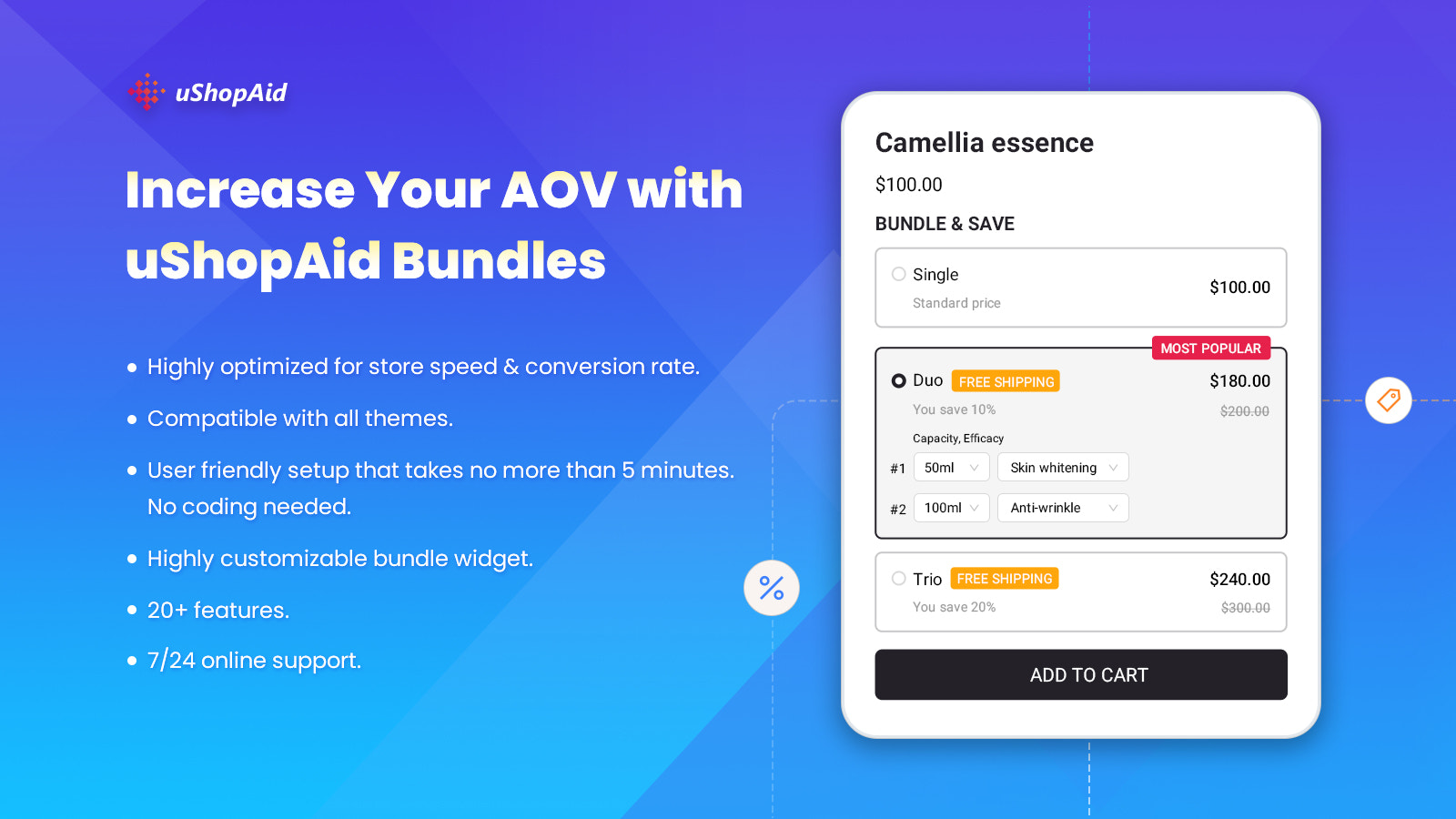 Volume Discount and Fixed Bundle and  Build Your Own Bundle