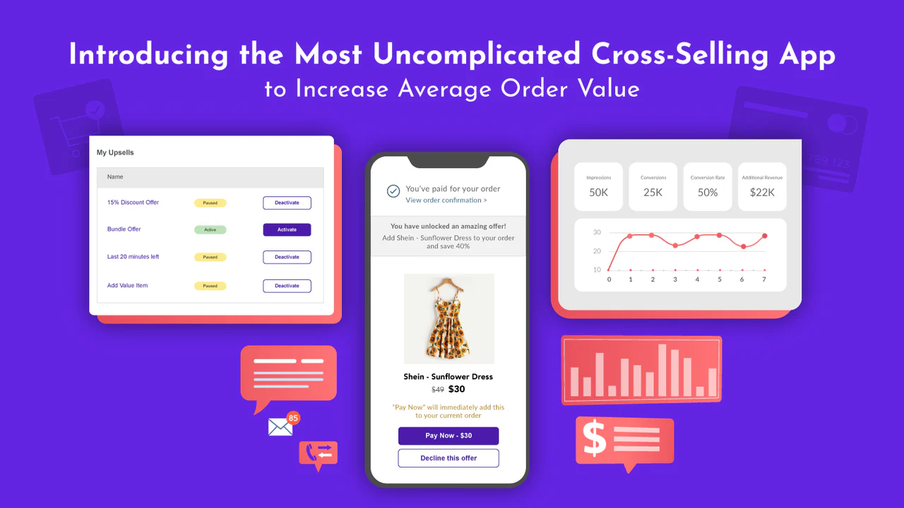 Öka AOV med denna postköp cross selling-app