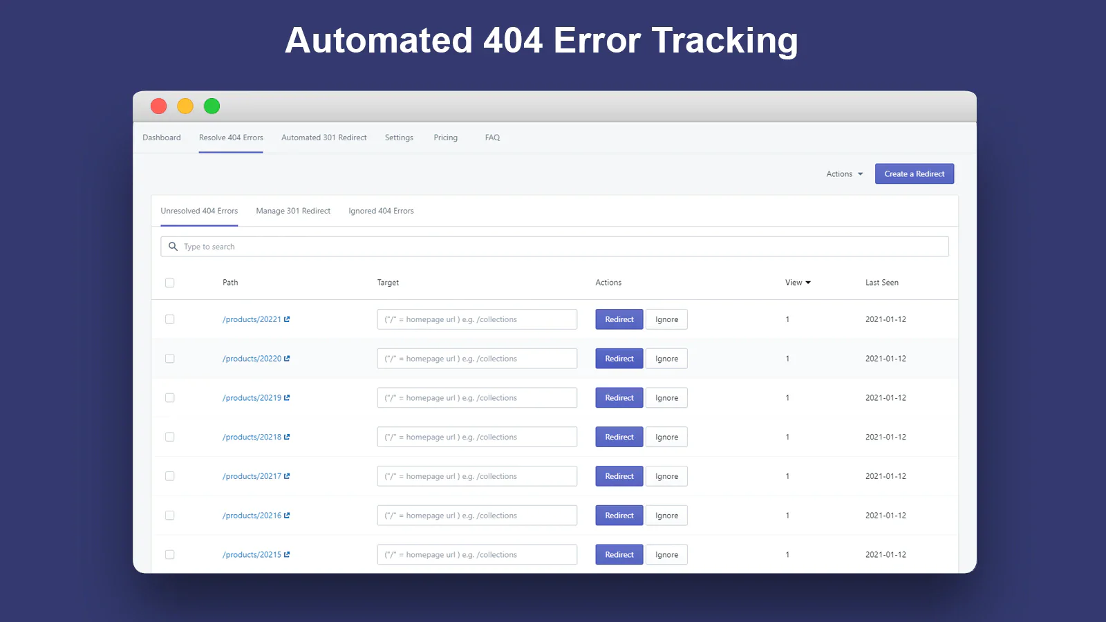 Seguimiento automatizado de errores 404_Broken Link Manager