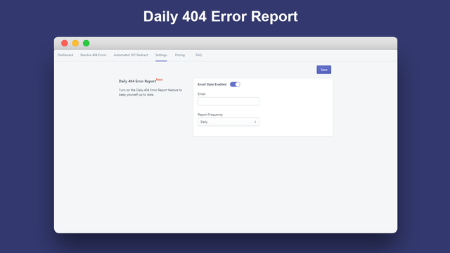 Täglicher 404-Fehlerbericht_Broken Link Manager