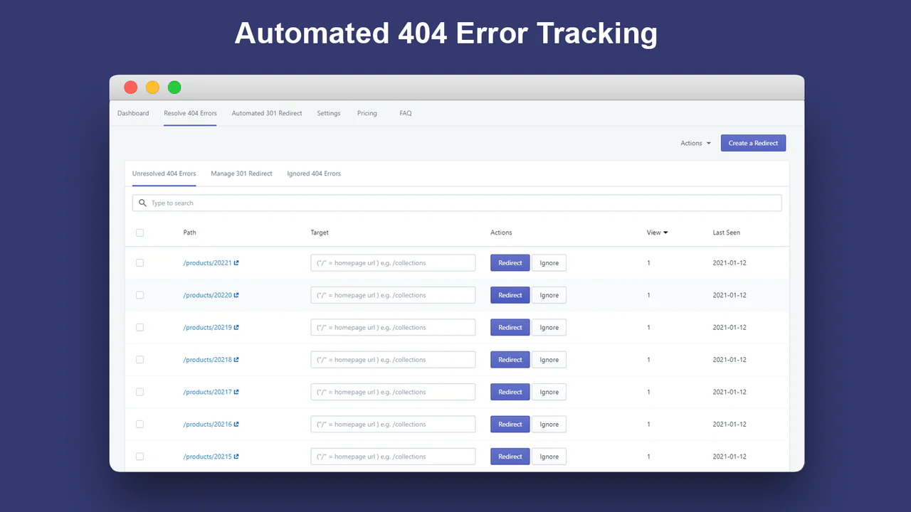 Automatisierte 404-Fehlerverfolgung_Broken Link Manager