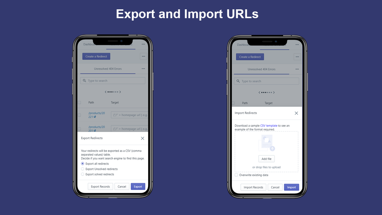 Export und Import_Broken Link Manager