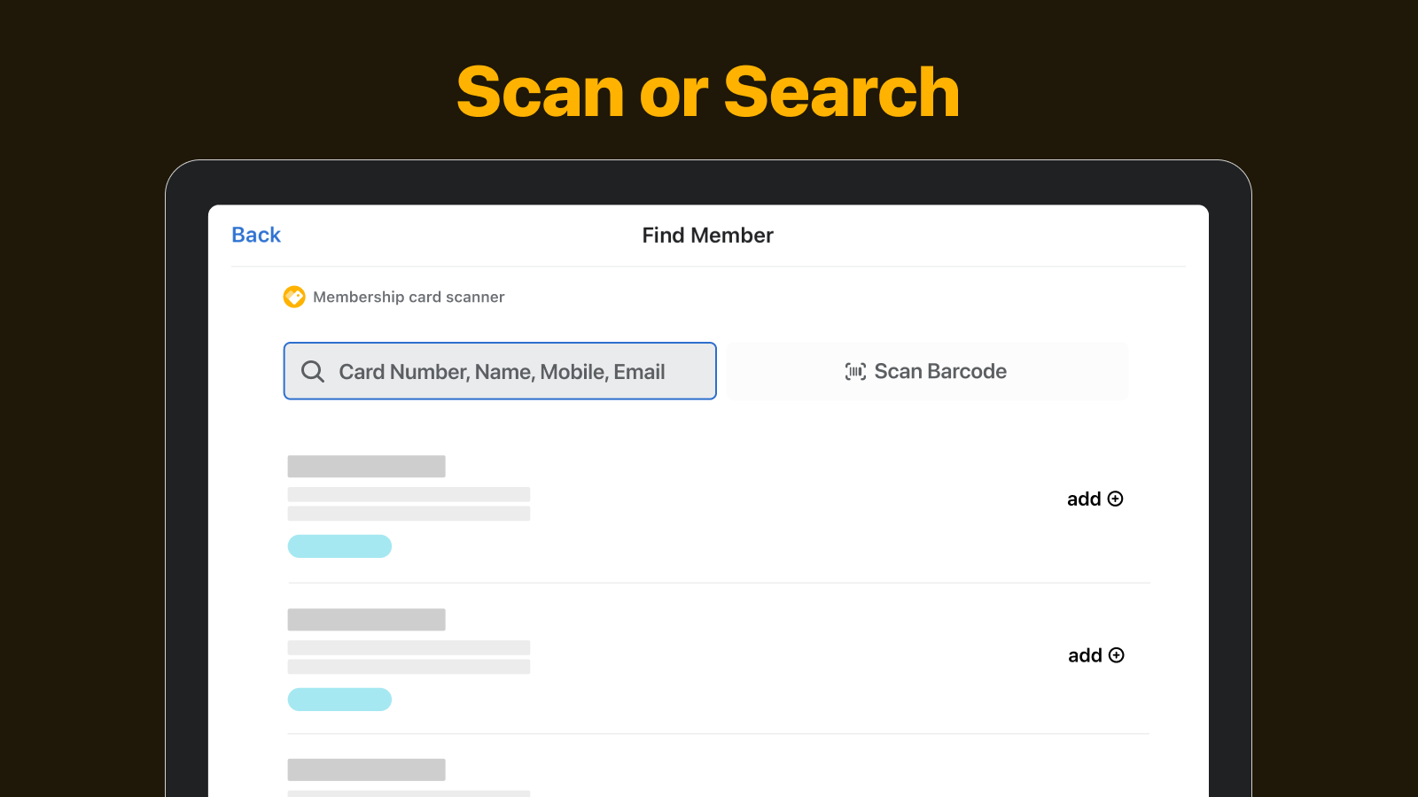 Dual mode scan eller søg