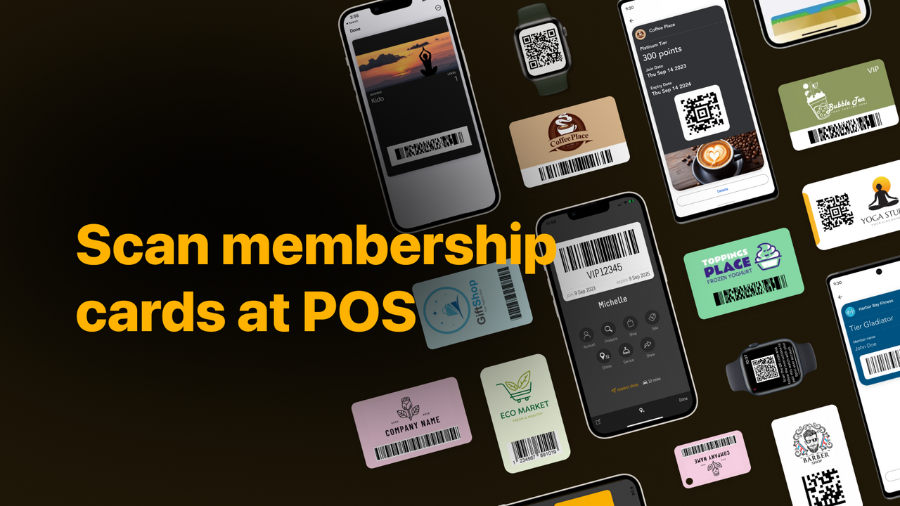 Effortlessly identify your members with POS scanner