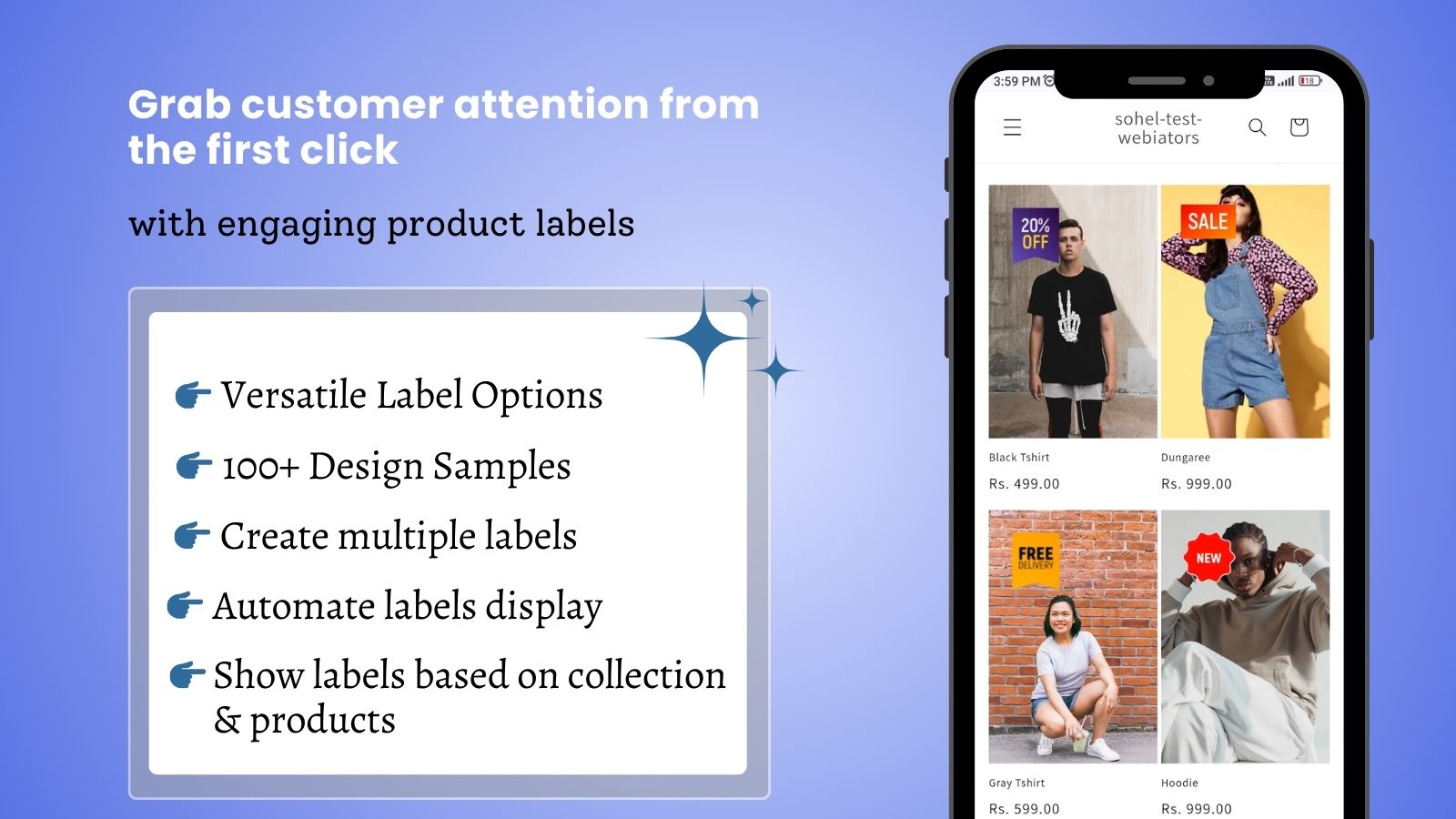 Grab customer attention from the first click