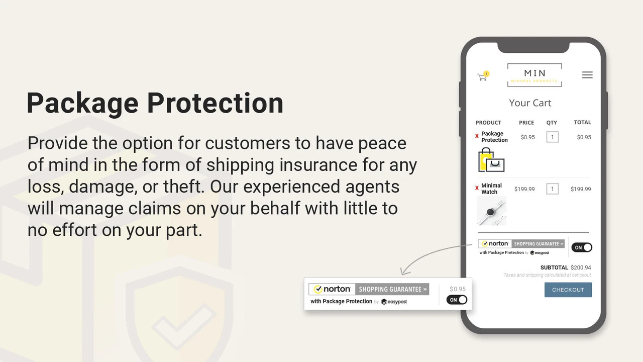 Protección de Paquetes por EasyPost