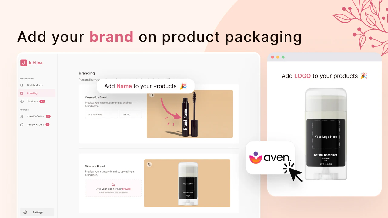 Lägg till din branding på produktförpackning