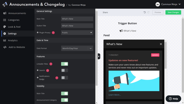 Editor - geavanceerde instellingen