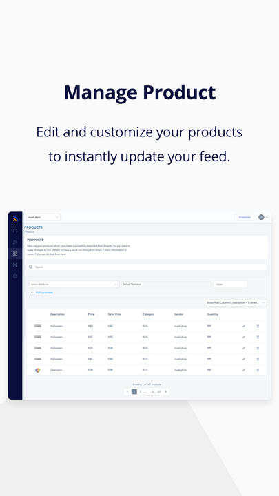 Manage Products