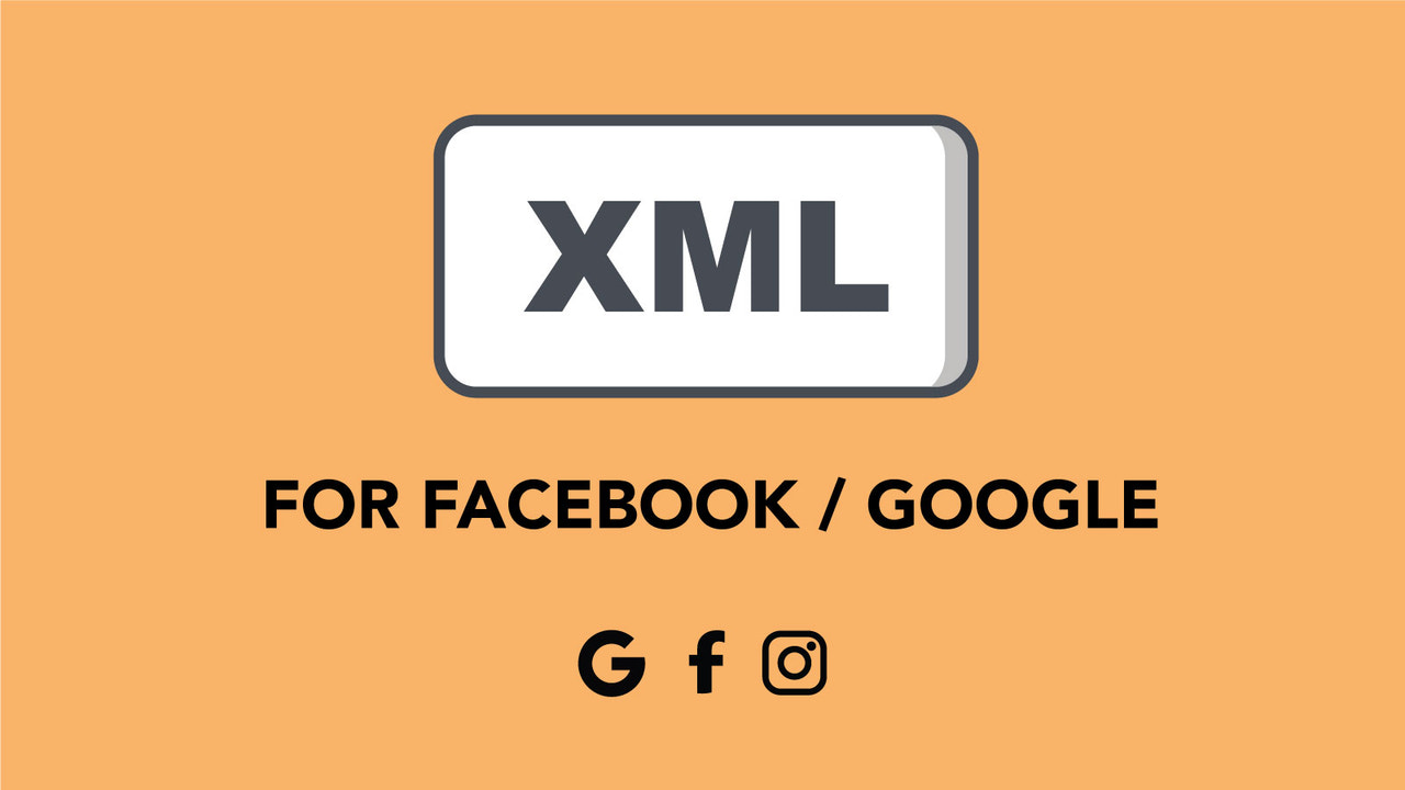 Facebook Instagram 및 Google XML 피드