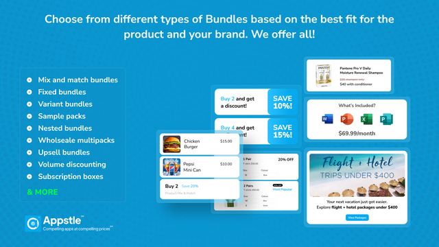 Choose from Different Bundling Types